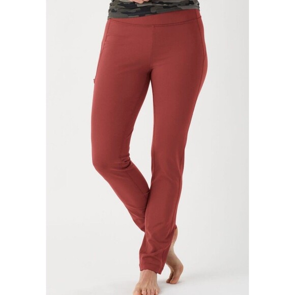 Duluth Trading Co Noga Classic Slim Leg Pants Size  Large NWT 15770 Auburn UPF - Picture 1 of 2